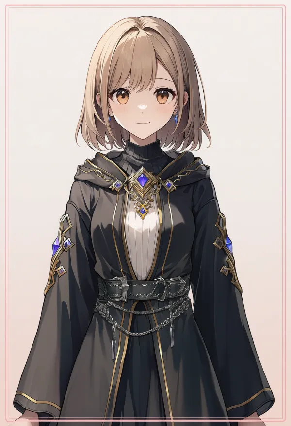 チェインベルト（ローブの留め具）のAIイラスト｜プロンプト紹介