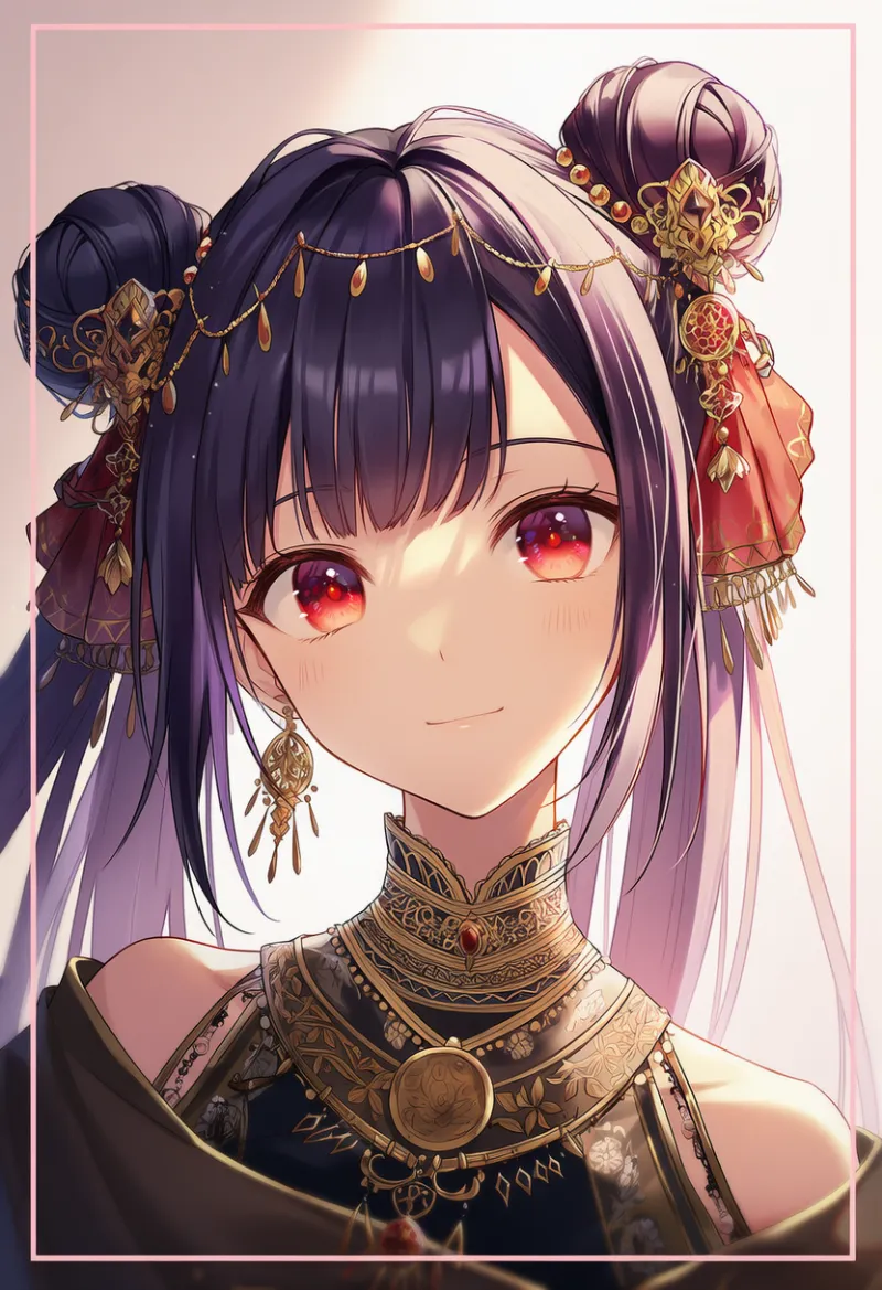 コイン付きヘッドチェーンのAIイラスト（アラビア衣装）｜プロンプト紹介