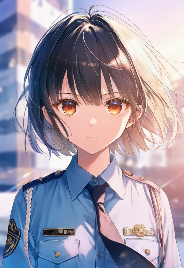 襟付きシャツとネクタイのAIイラスト｜プロンプト紹介：collared shirt, necktie