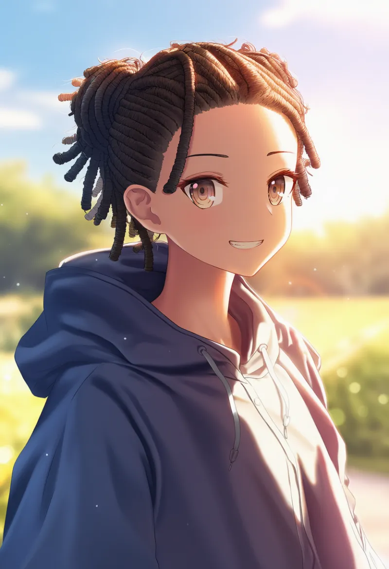 コーンロウのAIイラスト|プロンプト紹介(ヒップホップファッション)