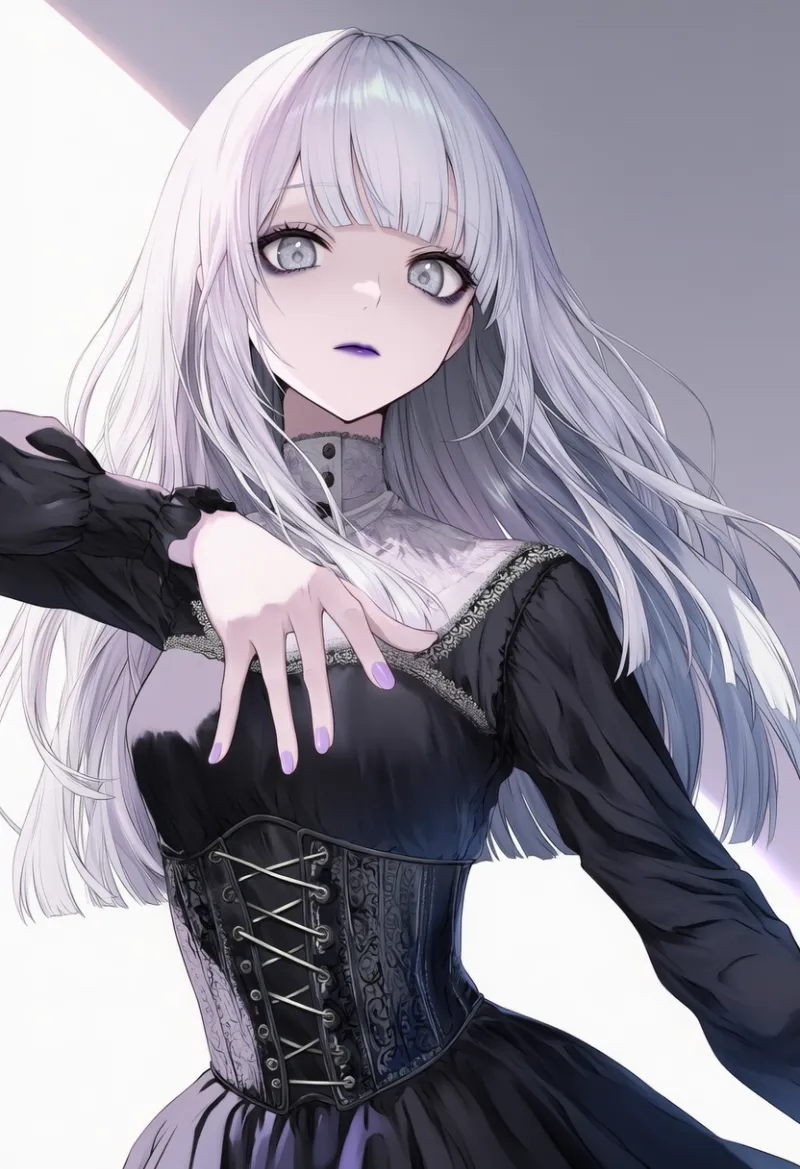 コルセットのAIイラスト(ゴシックファション)|プロンプト紹介