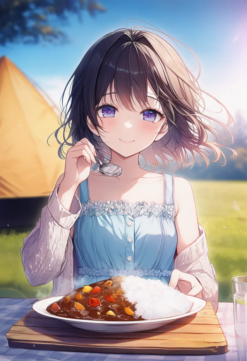 カレーのAIイラスト｜プロンプト紹介