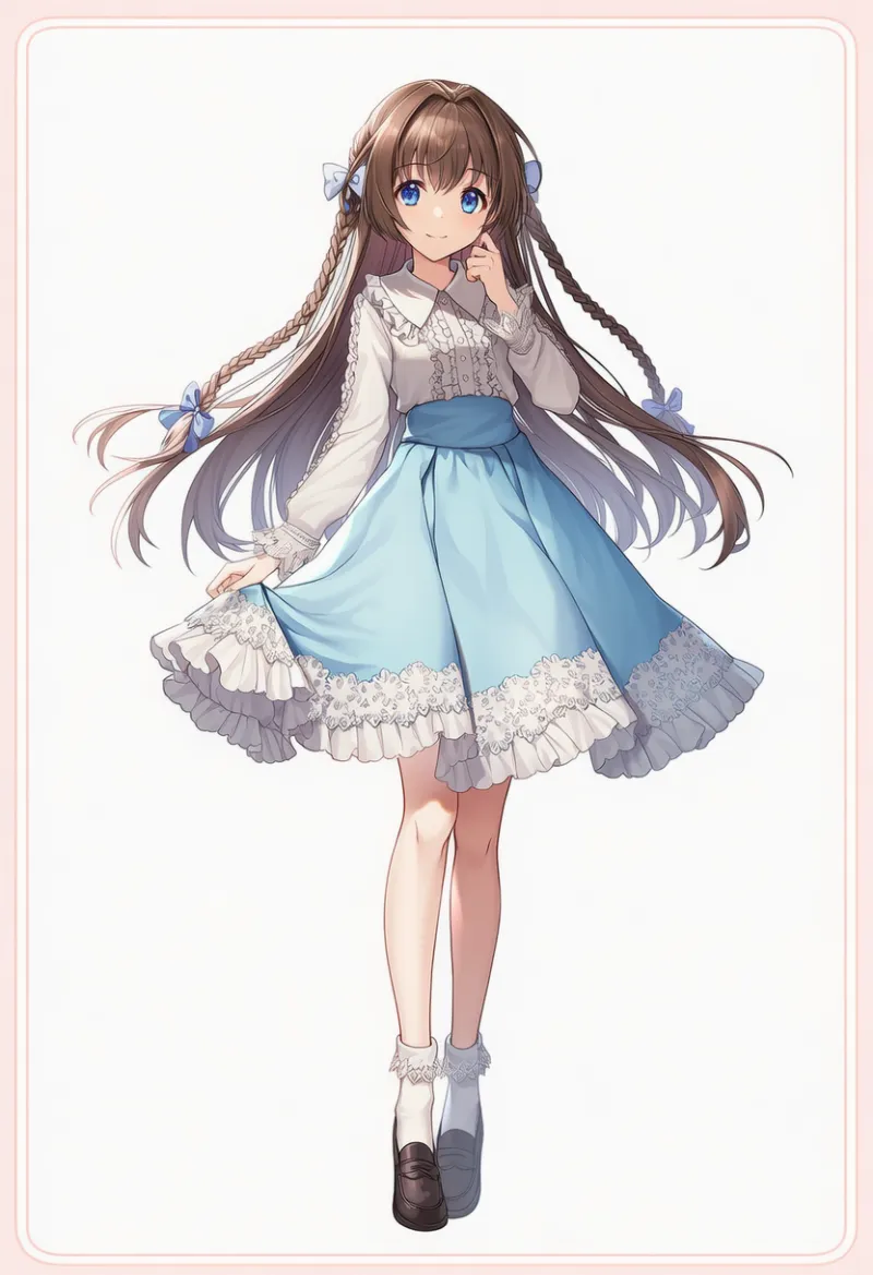 Aライン・フレアのシルエット重視コーデ|AIイラストとプロンプト紹介