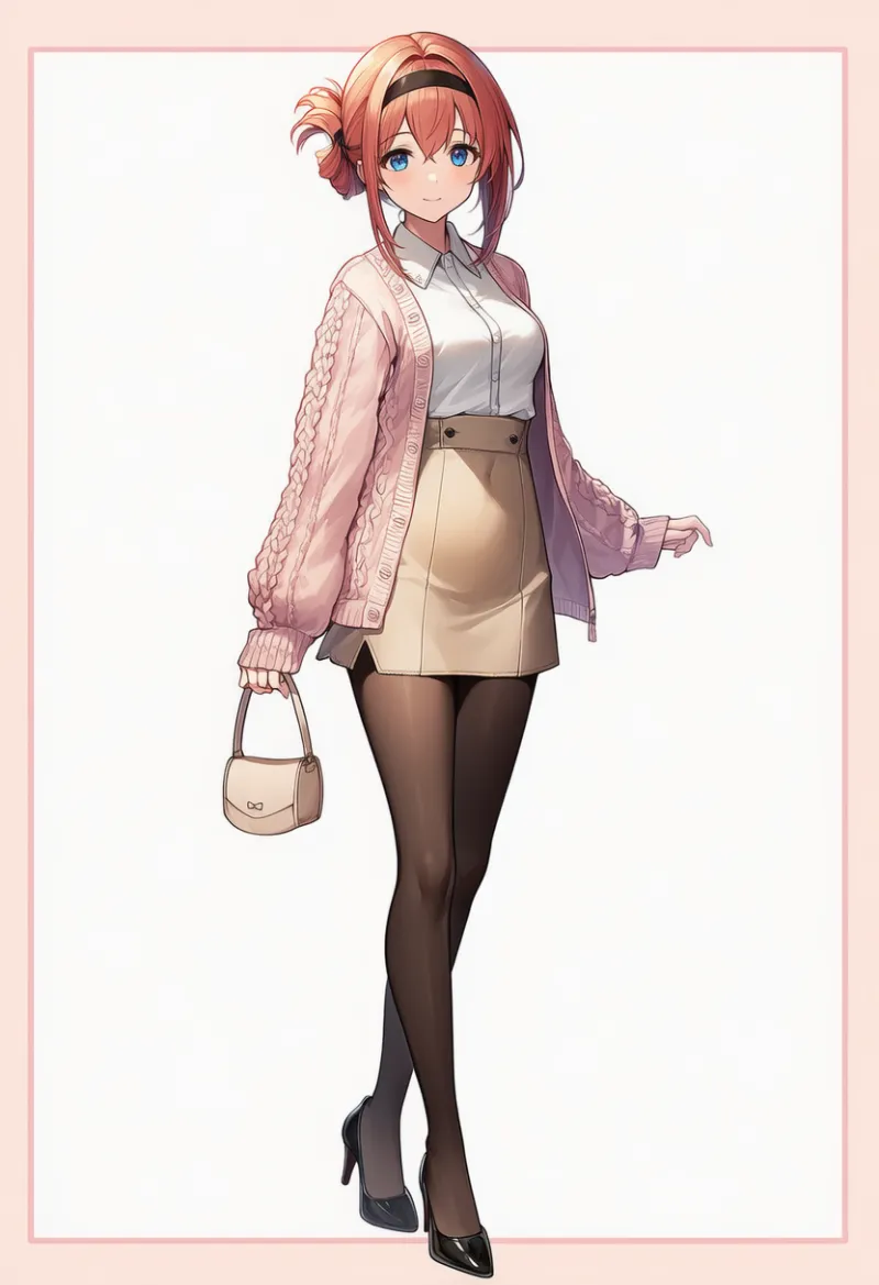 きれいめディナーデートコーデ|AIイラストとプロンプト紹介