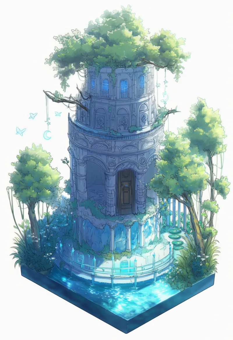 自然の風景のジオラマのAIイラスト|プロンプト紹介