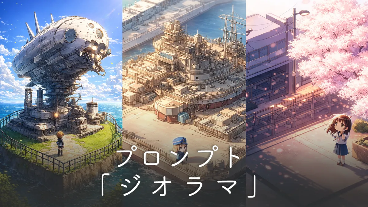 ジオラマ風イラストのプロンプト集【NovelAI】