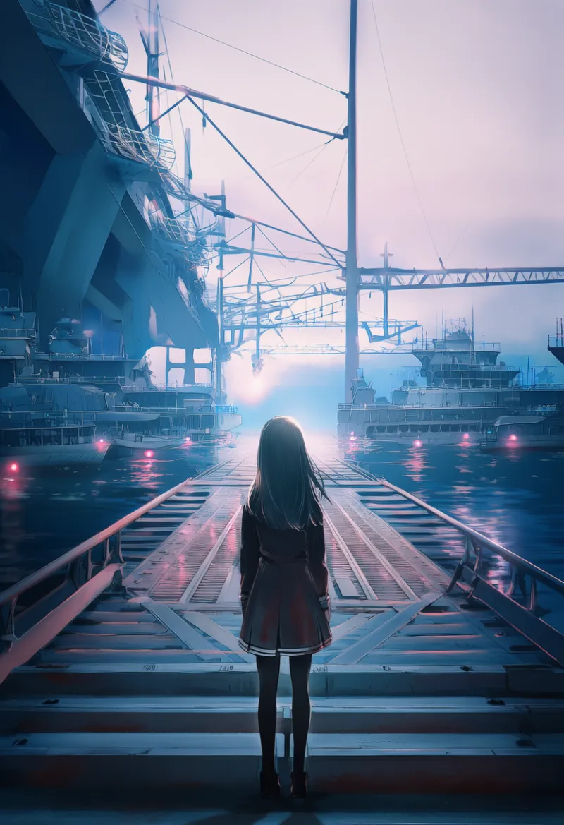 ドッキングベイのプロンプト:docking bay, military base|軍事施設のAIイラスト