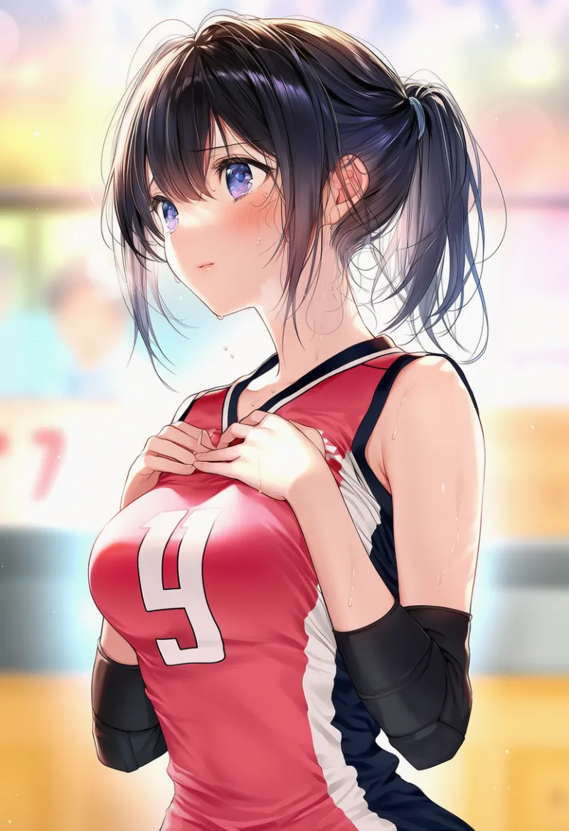 アームスリーブのAIイラスト（バレーボールユニフォーム）｜プロンプト紹介