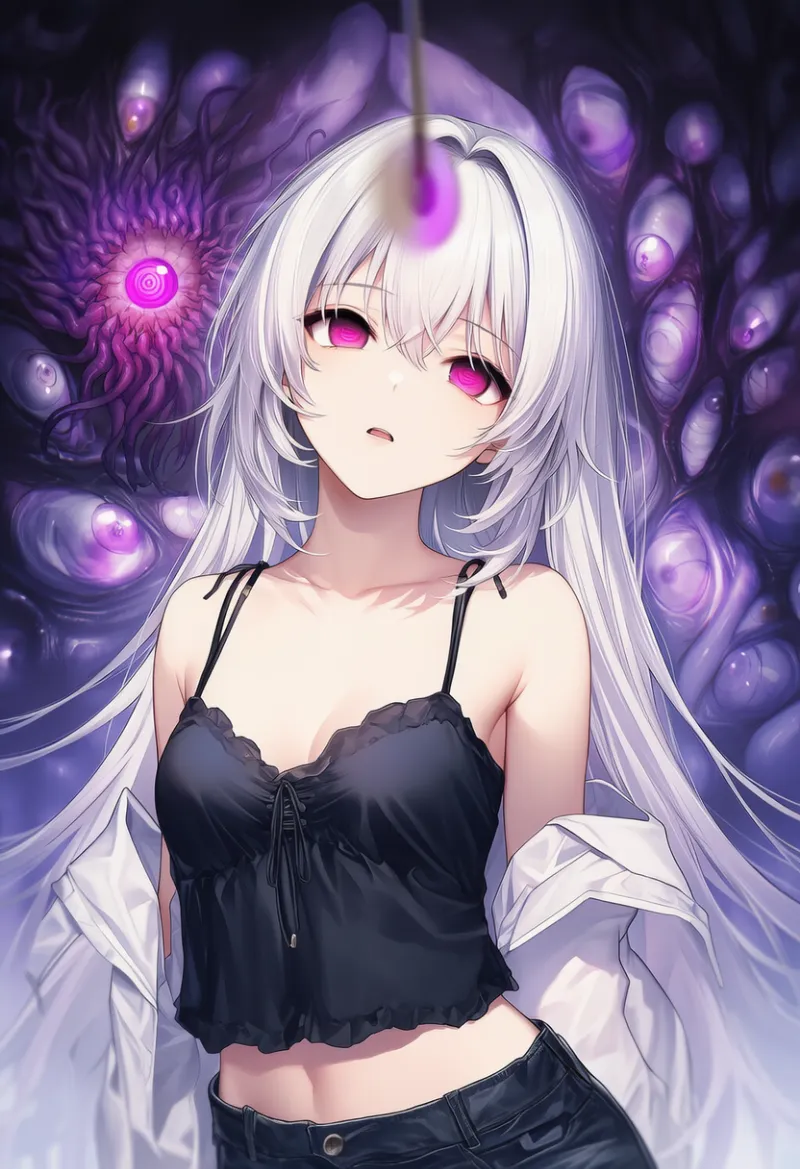 異形な怪物の背景のAIイラスト（催眠シーン用プロンプト紹介）