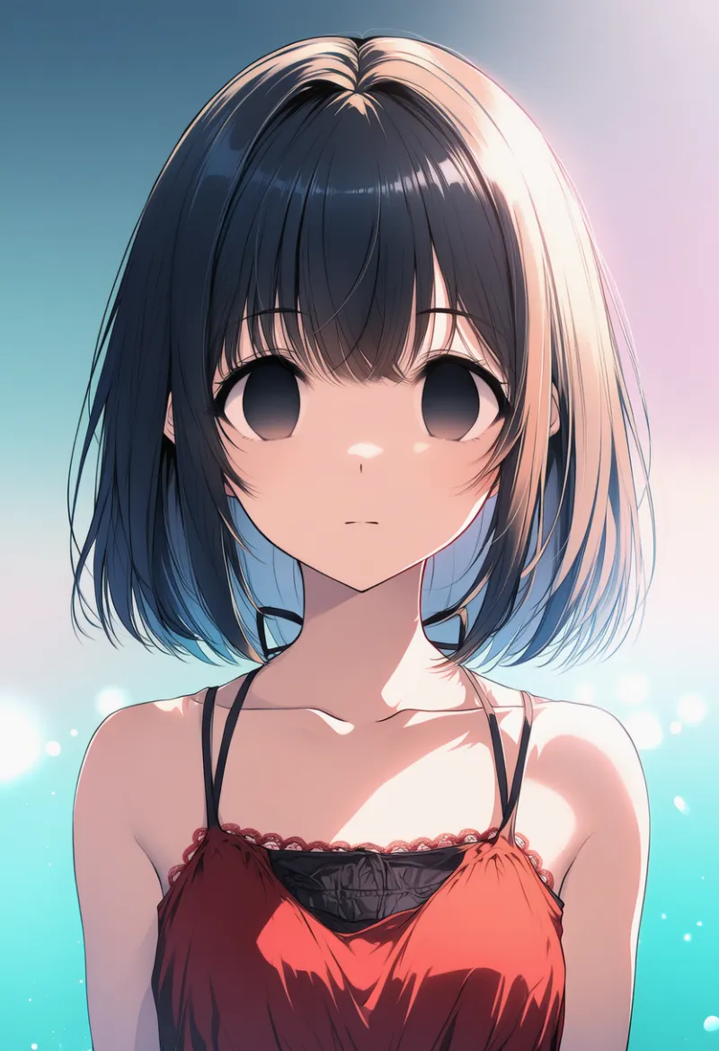 虚ろな目のAIイラスト（催眠シーン）