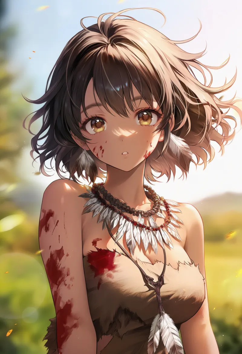 羽のネックレスのAIイラスト｜プロンプト紹介