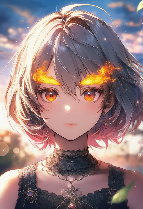 炎の眉毛のAIイラスト｜プロンプト紹介