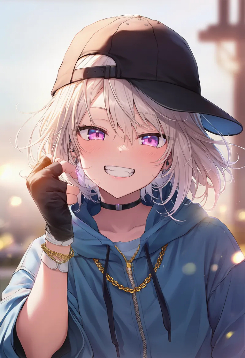 フィンガーレスグローブのAIイラスト|プロンプト紹介(ヒップホップファッション)