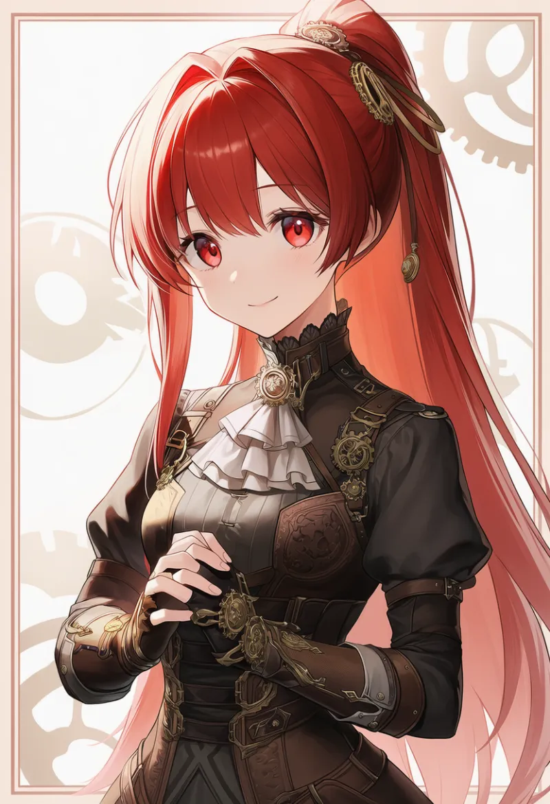 フィンガーレスグローブのAIイラスト(スチームパンク)|プロンプト紹介