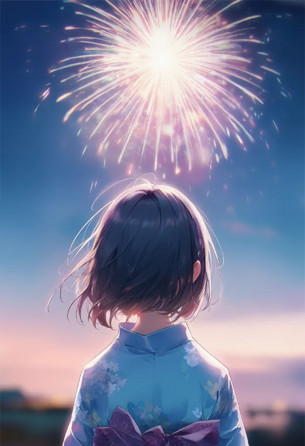 花火のAIイラスト｜プロンプト紹介