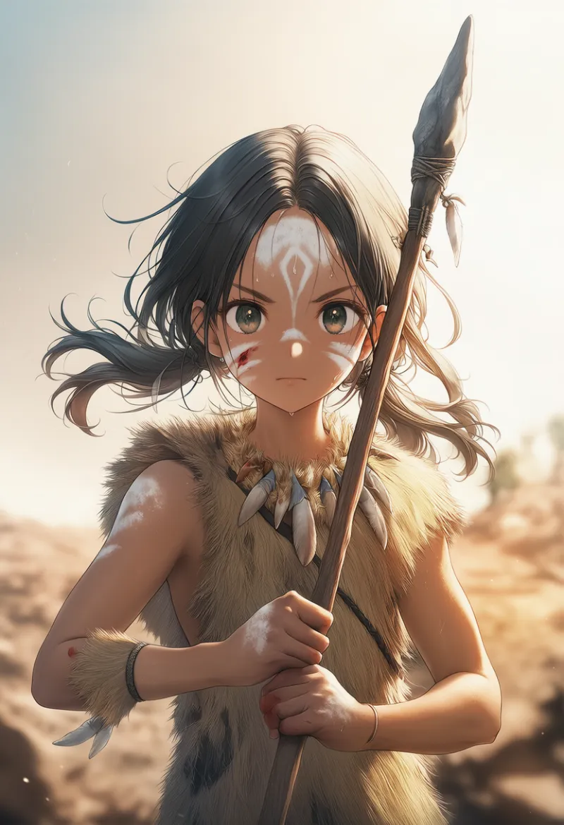 火打石の槍のAIイラスト｜プロンプト紹介