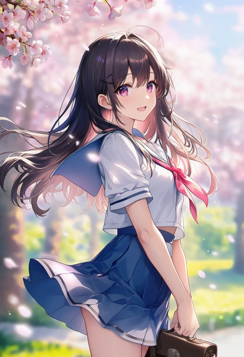 服が風でなびく・浮くプロンプト：floating clothes｜AIイラスト