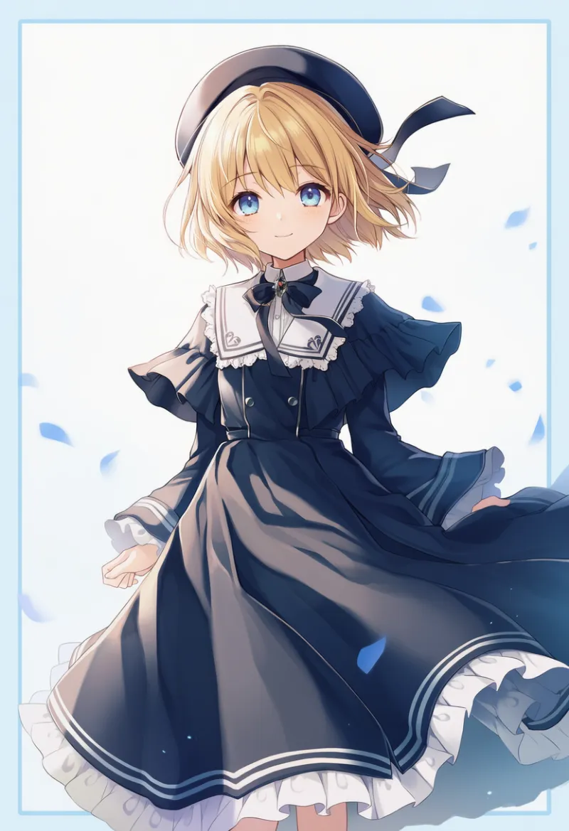 フリル付きのローブのAIイラスト｜プロンプト紹介