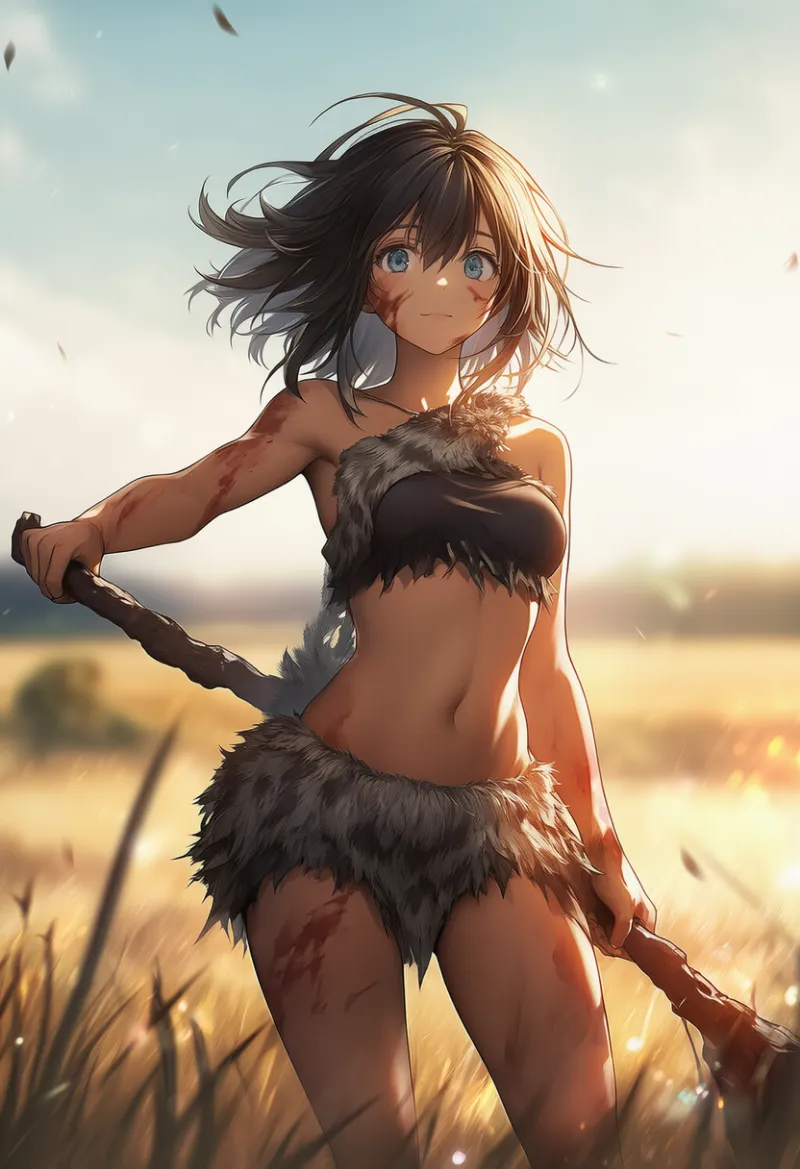 毛皮のスカートのAIイラスト｜プロンプト紹介