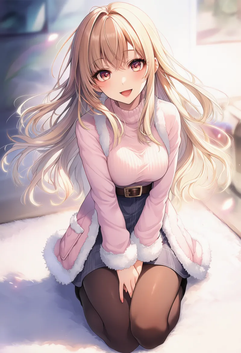 毛皮の縁取りのAIイラスト（姫カジ）｜プロンプト紹介