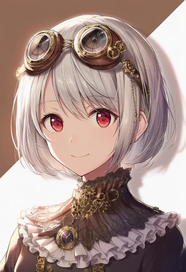 ゴーグルのAIイラスト(スチームパンク)|プロンプト紹介