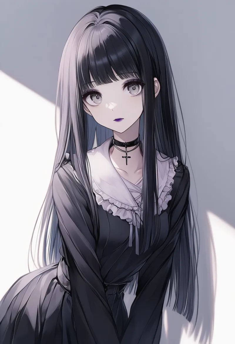 ゴシックメイクを再現したAIイラスト|プロンプト紹介