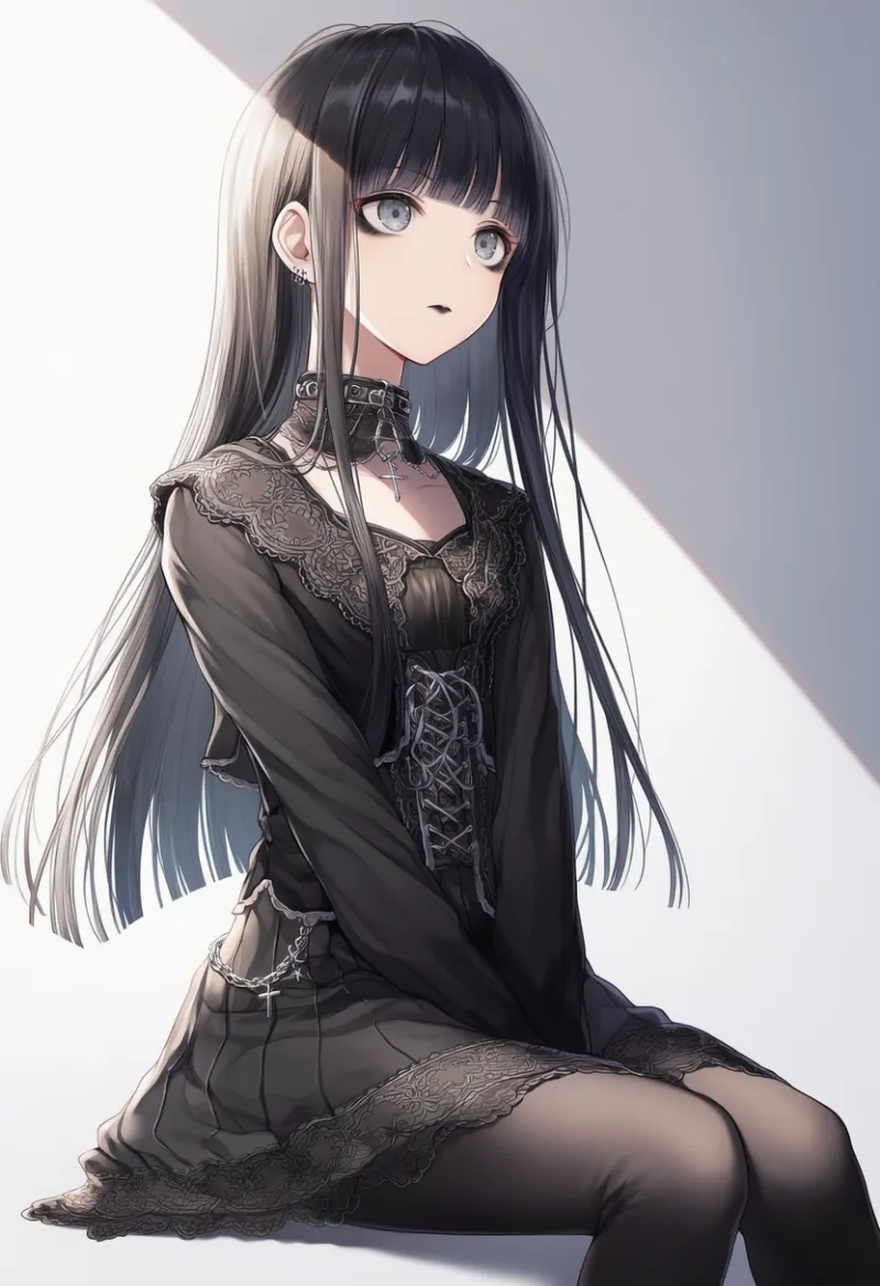 ゴシックパンクを再現するプロンプト:gothic punk|AIイラスト