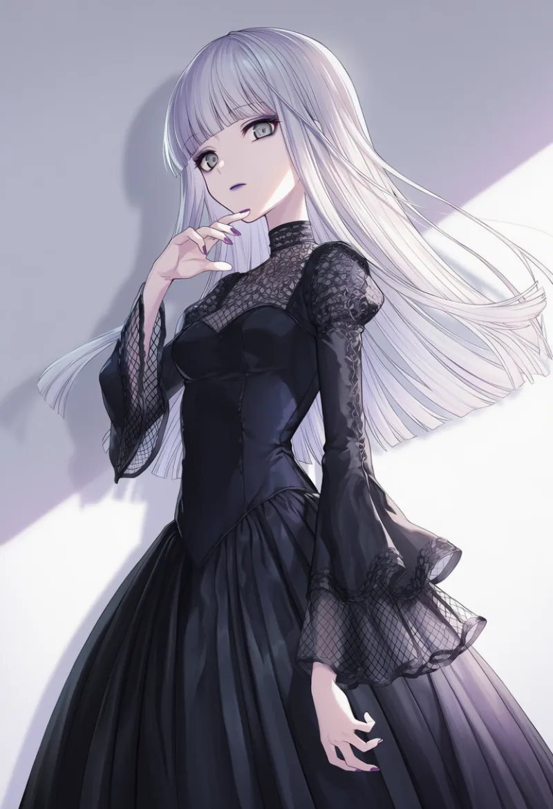 ガウンのAIイラスト(ゴシックファション)|プロンプト紹介