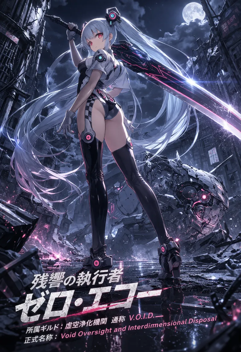 キャラクターキービジュアル風のAIイラスト｜GPT Image 2で生成したAnimagineXLの作例