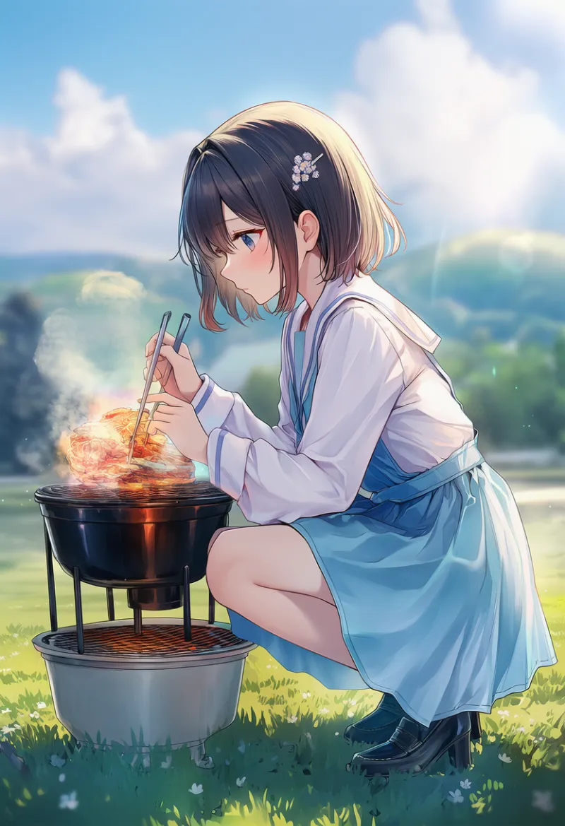 グリルのAIイラスト｜プロンプト紹介