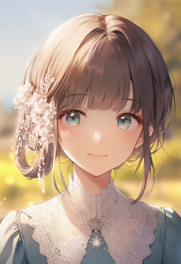 ヘアリング（お嬢様ヘア）のAIイラスト｜プロンプト紹介