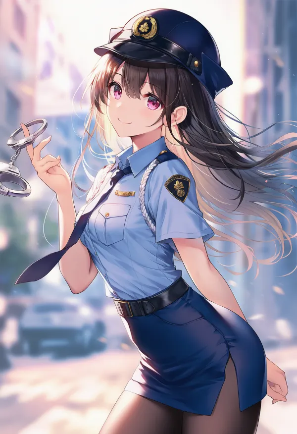 手錠のAIイラスト｜プロンプト紹介：handcuffs