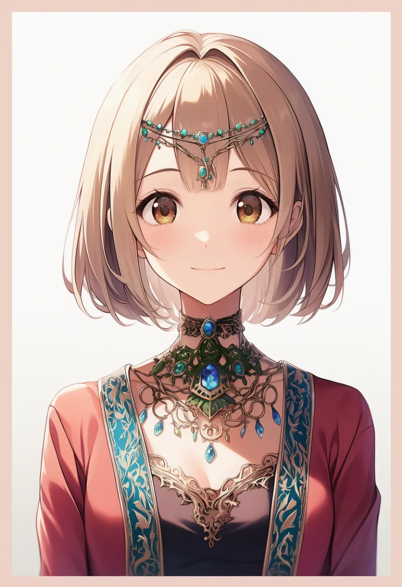 ヘッドチェーンのAIイラスト（アラビア衣装）｜プロンプト紹介