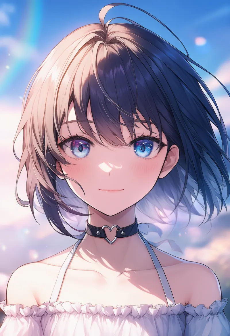 ハートリングのチョーカーのAIイラスト（豪華な服用）｜プロンプト紹介