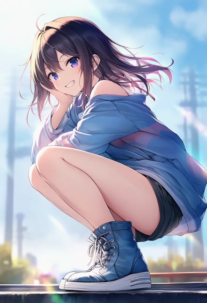 ハイカットブーツのAIイラスト|プロンプト紹介(ヒップホップファッション)