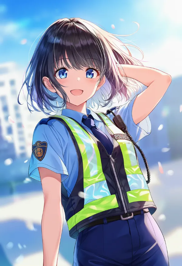 高視認性ベストのAIイラスト｜プロンプト紹介：high-visibility vest