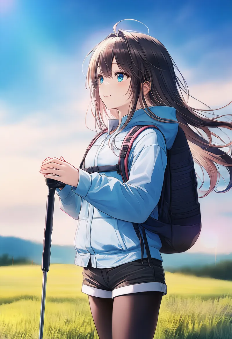 ハイキングのAIイラスト｜プロンプト紹介