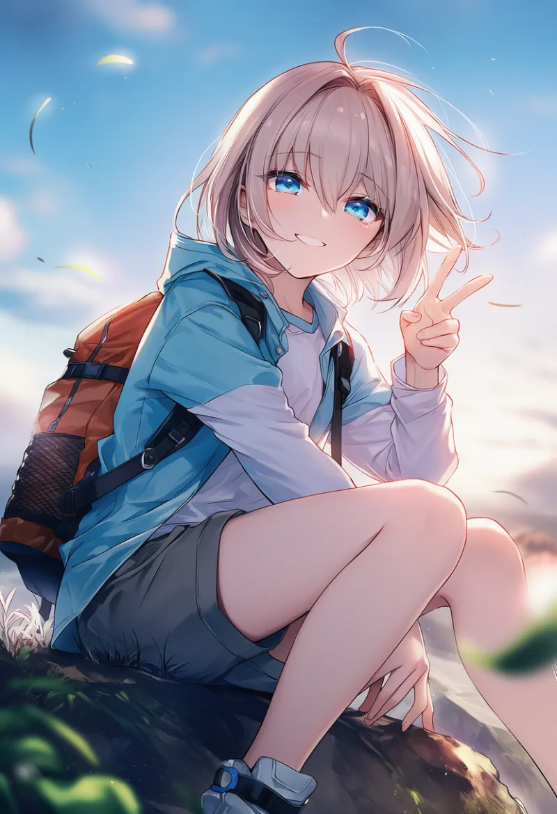 登山バッグのAIイラスト｜プロンプト紹介