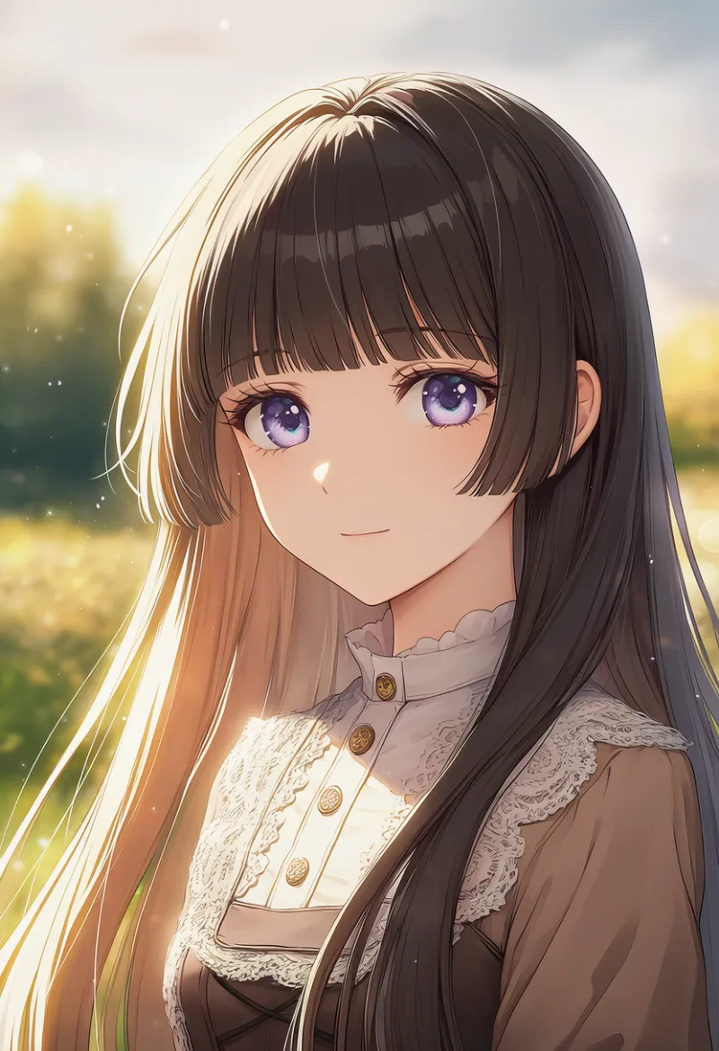 姫カット（お嬢様ヘア）のAIイラスト｜プロンプト紹介