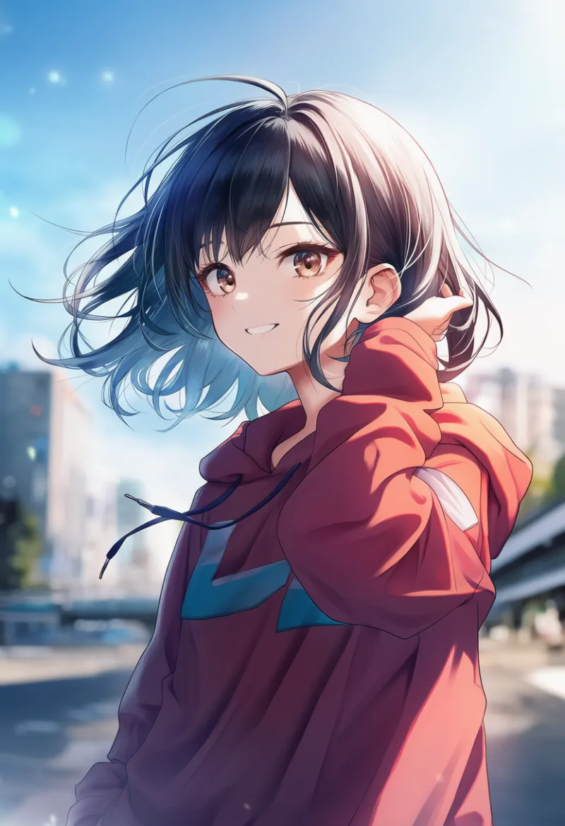 パーカーのAIイラスト|プロンプト紹介(ヒップホップファッション)