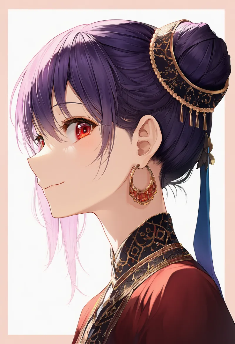 フープイヤリングのAIイラスト（アラビア衣装）｜プロンプト紹介