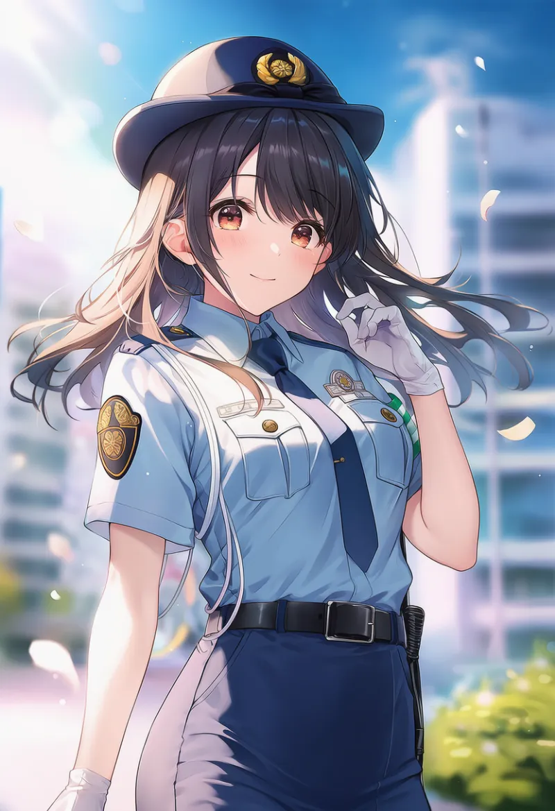 日本警察のAIイラスト｜プロンプト紹介：japan national police