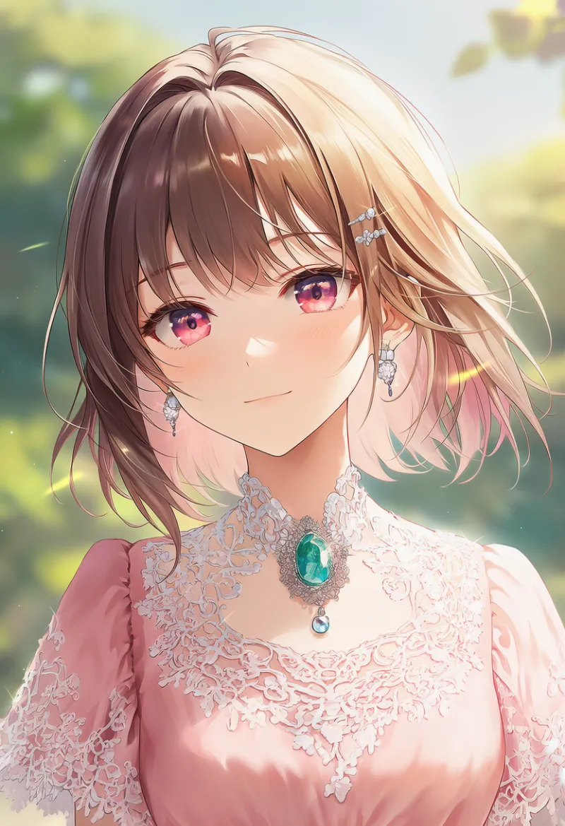 宝石のブローチのAIイラスト（豪華な服用）｜プロンプト紹介