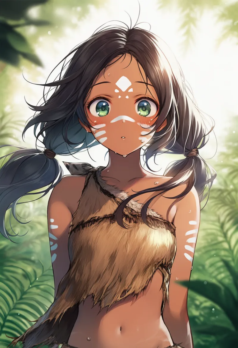 ジャングルのAIイラスト｜プロンプト紹介