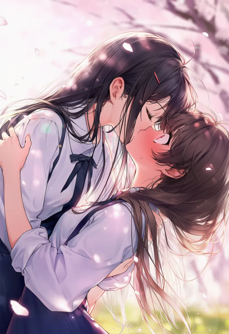 背中を反らせるキスのプロンプト|AIイラスト