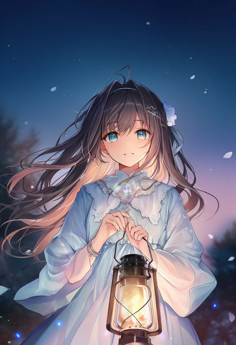 ランタンのAIイラスト｜プロンプト紹介