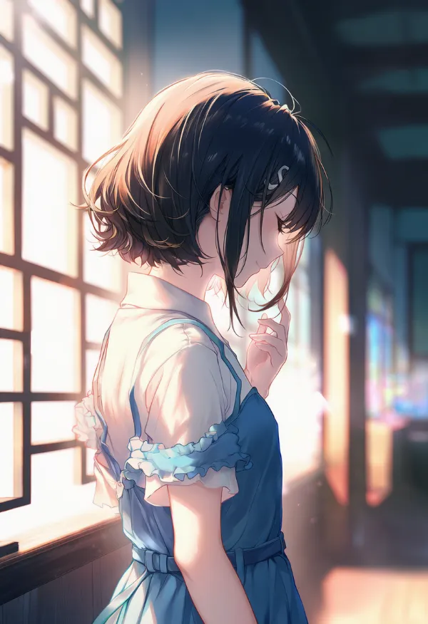 格子窓のAIイラスト