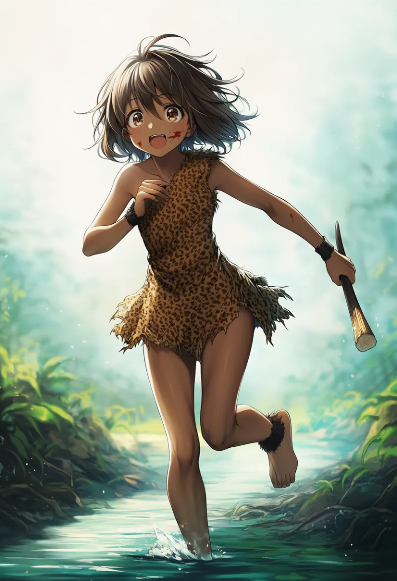 豹の毛皮の服のAIイラスト｜プロンプト紹介