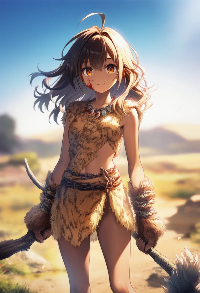 ライオンの毛皮の服のAIイラスト｜プロンプト紹介