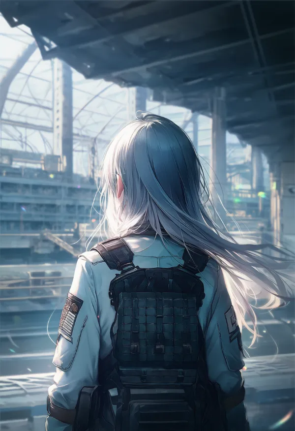 荷捌き場のプロンプト:military base, loading dock|軍事施設のAIイラスト